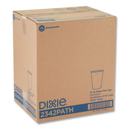 Dixie Pathways Paper Hot Cups, 12 oz, 50/Pack (2342PATHPK)