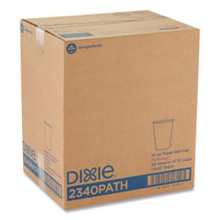 Dixie Pathways Paper Hot Cups, 10 oz, 50/Pack (2340PATHPK)