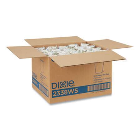 Dixie Pathways Paper Hot Cups, 8 oz, 25/Bag, 20 Bags/Carton (2338WS)