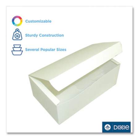 Dixie Tuck-Top One-Piece Paperboard Take-Out Box, 7 x 4.25 x 2.75, White, 300/Carton (310PLN)