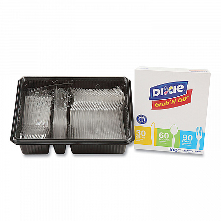 Heavyweight Polystyrene Cutlery, Fork/Knife/Spoon, Plastic, Clear, 180/Pack, 10 Packs/Carton (CH0369DX7)