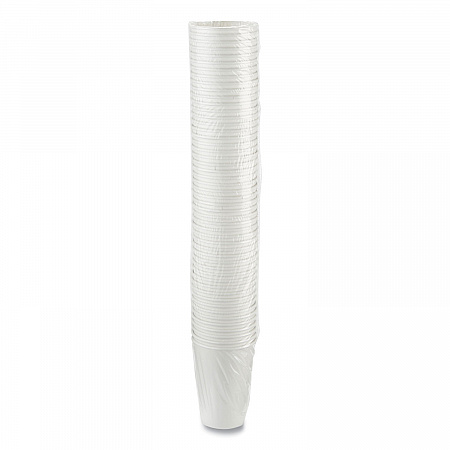 Paper Hot Cups, 16 oz, White, 50/Sleeve, 20 Sleeves/Carton (2346W)