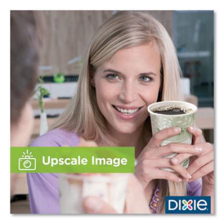 Dixie PLA Hot Cups, 16 oz, Viridian Design, 50/Sleeve, 20 Sleeves/Carton (2346PLA)