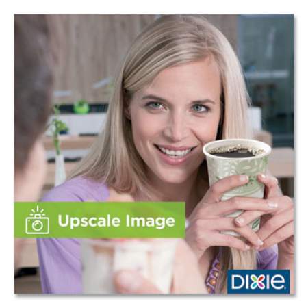 Dixie PLA Hot Cups, 12 oz, Viridian Design, 50/Pack (2342PLAPK)