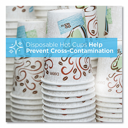 PerfecTouch Paper Hot Cups, 10 oz, Coffee Haze Design, 25/Pack (5310DXPK)