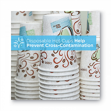 PerfecTouch Hot/Cold Cups, 12 oz, Paper, White, 50/Bag, 20 Bags/Carton (5342W)