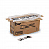 Wrapped Tableware/Napkin Packets, Mediumweight, Fork/Knife/Napkin/Spoon, Plastic, Black, 250/Carton (CH56NSPC7)