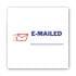 ACCUSTAMP2 Pre-Inked Shutter Stamp, Red/Blue, EMAILED, 1 5/8 x 1/2 (035541)