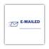 ACCUSTAMP2 Pre-Inked Shutter Stamp, Blue, EMAILED, 1 5/8 x 1/2 (035577)