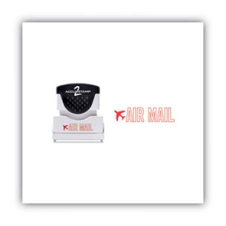 ACCUSTAMP2 Pre-Inked Shutter Stamp, Red, AIR MAIL, 1 5/8 x 1/2 (035593)