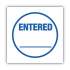ACCUSTAMP Pre-Inked Round Stamp, ENTERED, 5/8" dia, Blue (035656)