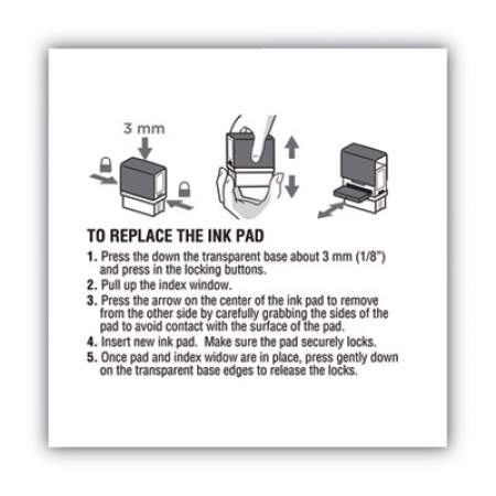COSCO 2000PLUS Replacement Ink Pad for 2000PLUS 1SI20PGL, Blue (065466)