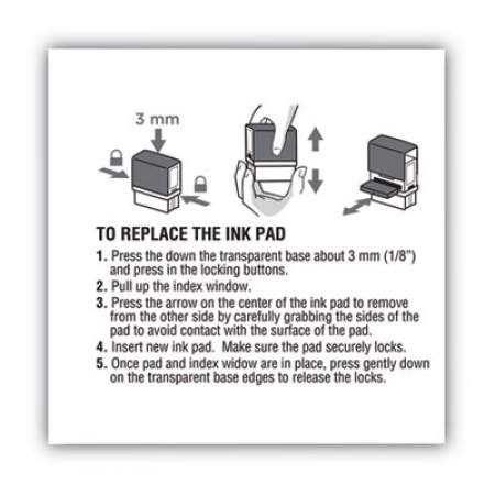 COSCO 2000PLUS Replacement Ink Pad for 2000PLUS 1SI60P, Blue (065474)