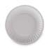 Dixie Clay Coated Paper Plates, 6" dia, White, 100/Pack (DBP06W)
