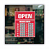 Business Hours Sign Kit, 15 x 19, Red (098072)