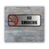 COSCO Brush Metal Office Sign, No Smoking, 9 x 3, Silver/Red (098207)