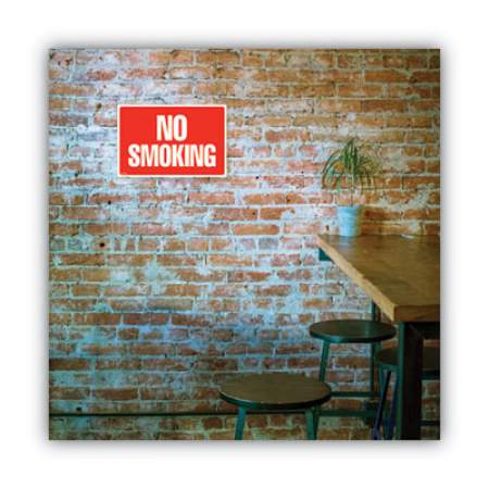 COSCO Two-Sided Signs, No Smoking/No Fumar, 8 x 12, Red (098068)