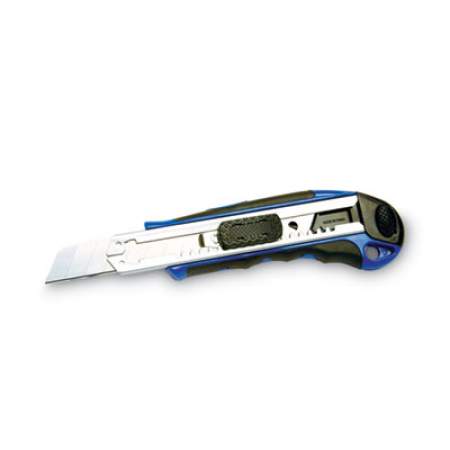 COSCO Heavy-Duty Snap Blade Utility Knife, Four 8-Point Blades, Retractable, Blue (091514)
