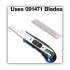 COSCO Heavy-Duty Snap Blade Utility Knife, Four 8-Point Blades, Retractable, Blue (091514)