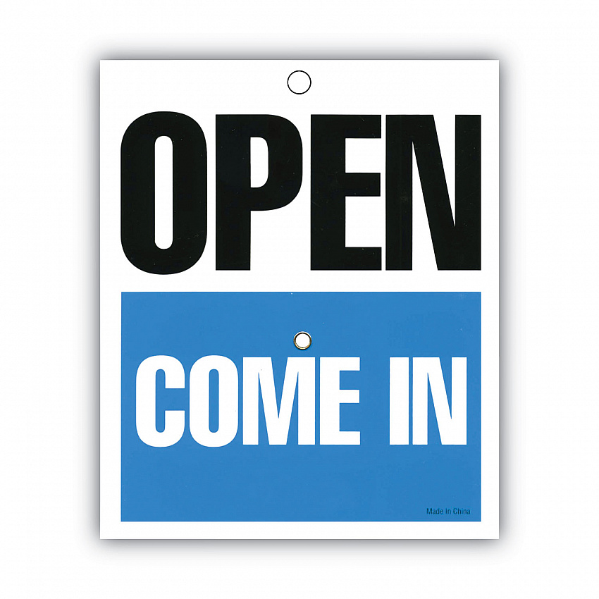 Will Return Later Sign, 5 x 6, Blue (098010)