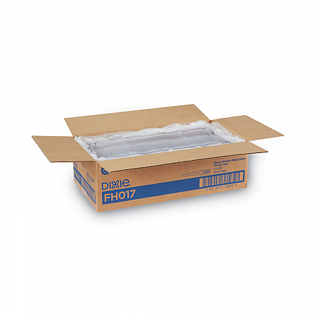 Plastic Cutlery, Heavyweight Fork, Clear, 1,000/Carton (FH017)