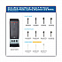 SmartStock Tri-Tower Dispensing System Polypropylene Cutlery, Mediumweight Knife, Plastic, Black, 40/Pack, 24 Packs/Carton (DUSSPK5)