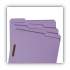 Smead Top Tab Colored 2-Fastener Folders, 1/3-Cut Tabs, Letter Size, Lavender, 50/Box (12440)