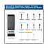 SmartStock Tri-Tower Dispensing System Polypropylene Cutlery, Mediumweight Fork, Plastic, Black, 40/Pack, 24 Packs/Carton (DUSSPF5)