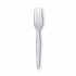 Plastic Cutlery, Heavyweight Fork, White, 100/Box, 10 Boxes/Carton (FH207CT)