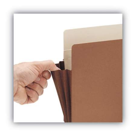 Smead Redrope Drop-Front File Pockets w/ Fully Lined Gussets, 3.5" Expansion, Letter Size, Redrope, 10/Box (73264)