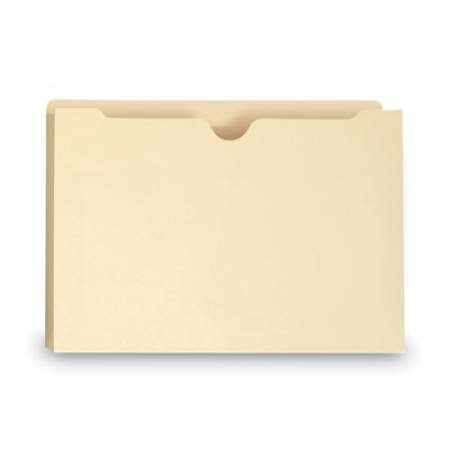 Smead 100% Recycled Top Tab File Jackets, Straight Tab, Legal Size, Manila, 50/Box (75607)