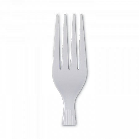 Plastic Cutlery, Heavyweight Fork, White, 100/Box (FH207)