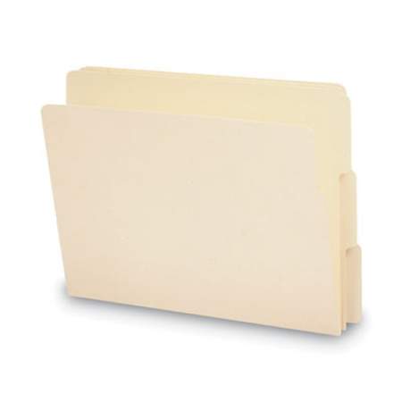 Smead Heavyweight Manila End Tab Folders, 9" Front, 1/3-Cut Tabs, Letter Size, 100/Box (24134)
