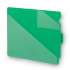 Smead End Tab Poly Out Guides, Two-Pocket Style, 1/3-Cut End Tab, Out, 8.5 x 11, Green, 50/Box (61962)