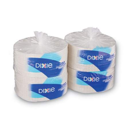 Dixie White Paper Plates, 9" dia, 250/Pack, 4 Packs/Carton (WNP9OD)