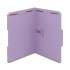 Smead Top Tab Colored 2-Fastener Folders, 1/3-Cut Tabs, Letter Size, Lavender, 50/Box (12440)
