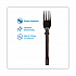 SmartStock Tri-Tower Dispensing System Polypropylene Cutlery, Mediumweight Fork, Plastic, Black, 40/Pack, 24 Packs/Carton (DUSSPF5)