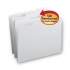 Smead Reinforced Top Tab Colored File Folders, 1/3-Cut Tabs, Letter Size, White, 100/Box (12834)