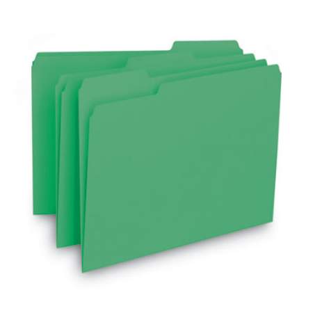 Smead Interior File Folders, 1/3-Cut Tabs, Letter Size, Green, 100/Box (10247)