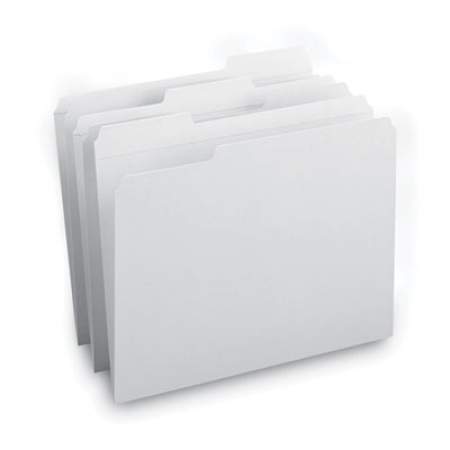 Smead Reinforced Top Tab Colored File Folders, 1/3-Cut Tabs, Letter Size, White, 100/Box (12834)