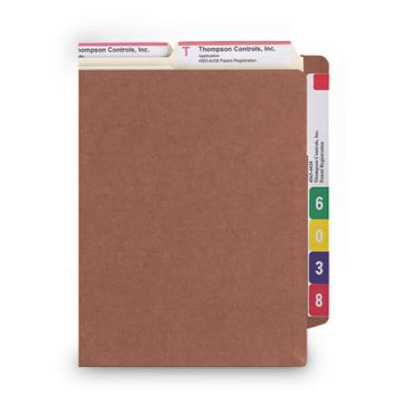 Smead Heavy-Duty Redrope End Tab TUFF Pockets, 5.25" Expansion, Letter Size, Redrope, 10/Box (73790)