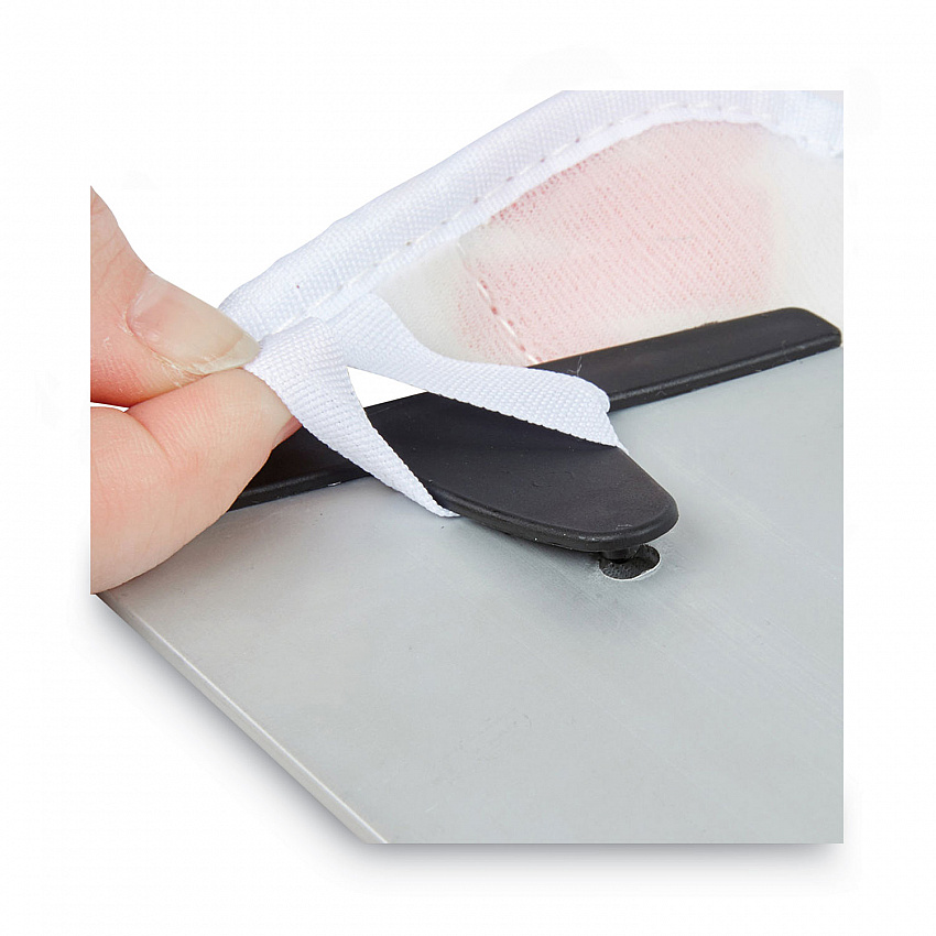Easy Shine Applicator Pad, Microfiber, 18", White/Yellow, 10/Carton (55434)