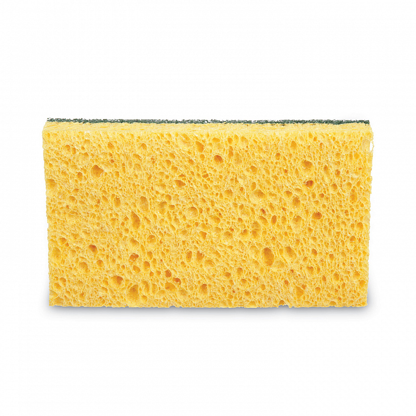 Niagara Medium Duty Scrubbing Sponge 74N, 3.6 x 6, 1" Thick, Yellow/Green, 20/Carton (19428)