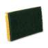 3M Niagara Medium Duty Scrubbing Sponge 74N, 3.6 x 6, 1" Thick, Yellow/Green, 20/Carton (19428)