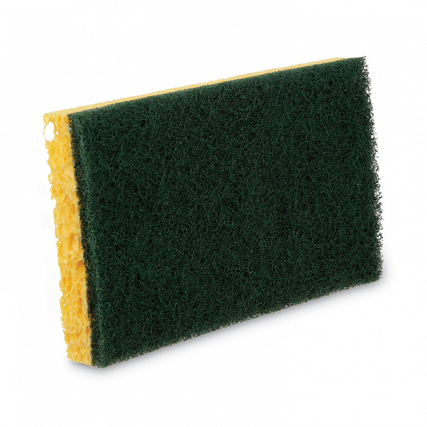Niagara Medium Duty Scrubbing Sponge 74N, 3.6 x 6, 1" Thick, Yellow/Green, 20/Carton (19428)