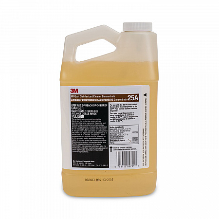 HB Quat Disinfectant Cleaner Concentrate, Unscented, For Flow Control System and Twist 'n Fill System, 1 gal Bottle (25A)