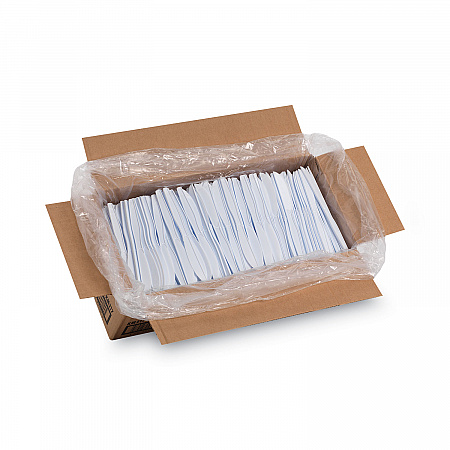 Plastic Cutlery, Heavy Mediumweight Knife, White, 1,000/Carton (KM217)