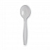 Plastic Cutlery, Heavyweight Soup Spoon, White, 100/Box (SH207)