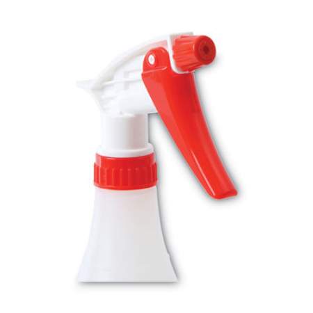 Boardwalk Trigger Spray Bottle, 32 oz, Clear/Red, HDPE, 3/Pack (03010)
