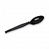 Plastic Cutlery, Heavy Mediumweight Spoon, Black, 1,000/Carton (TM517)